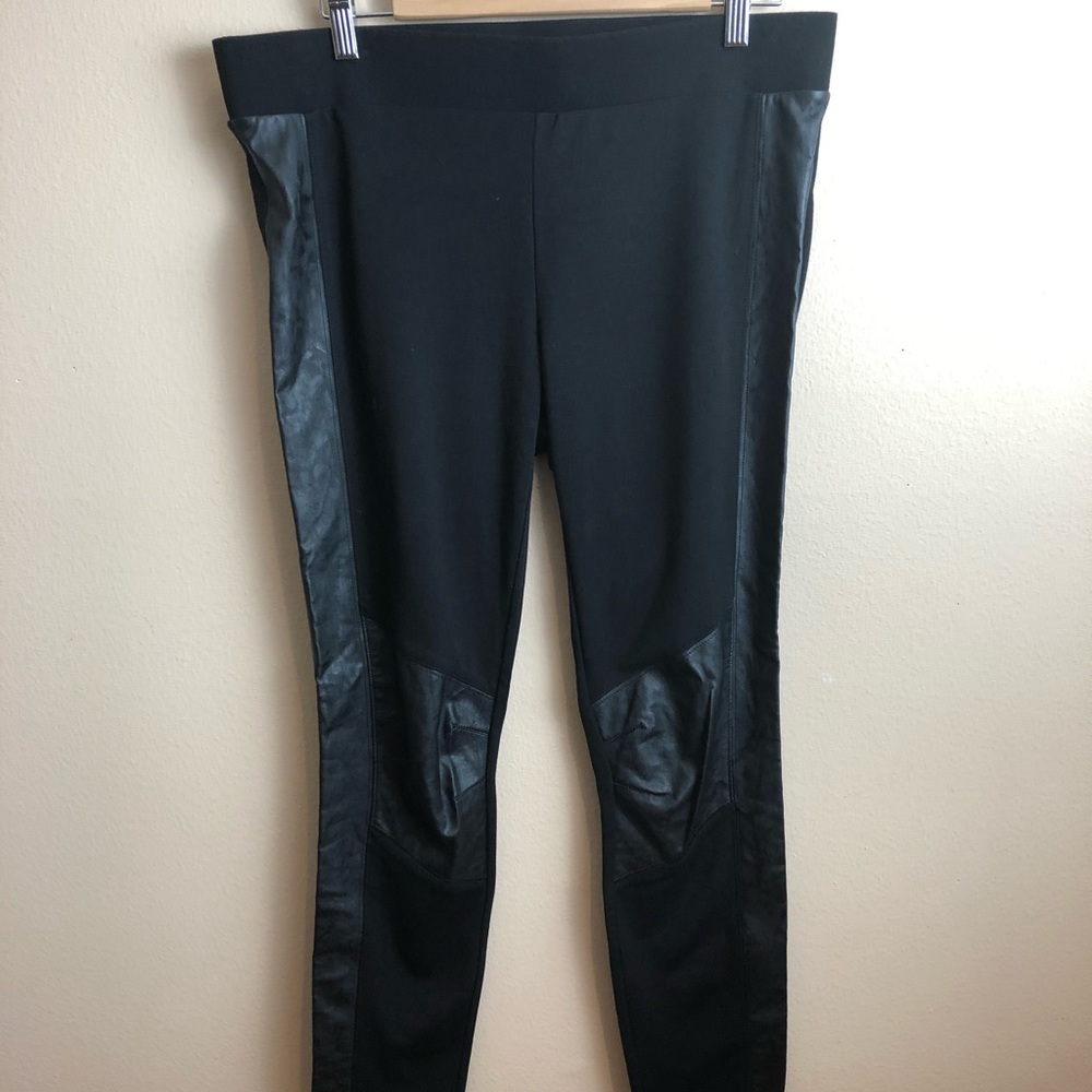 CAbi #578 RICKY PONTE FAUX LEATHER LEGGINGS PANTS
